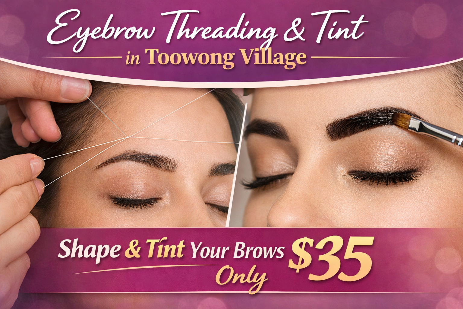 Eyebrow Threading & Tint in Toowong Village