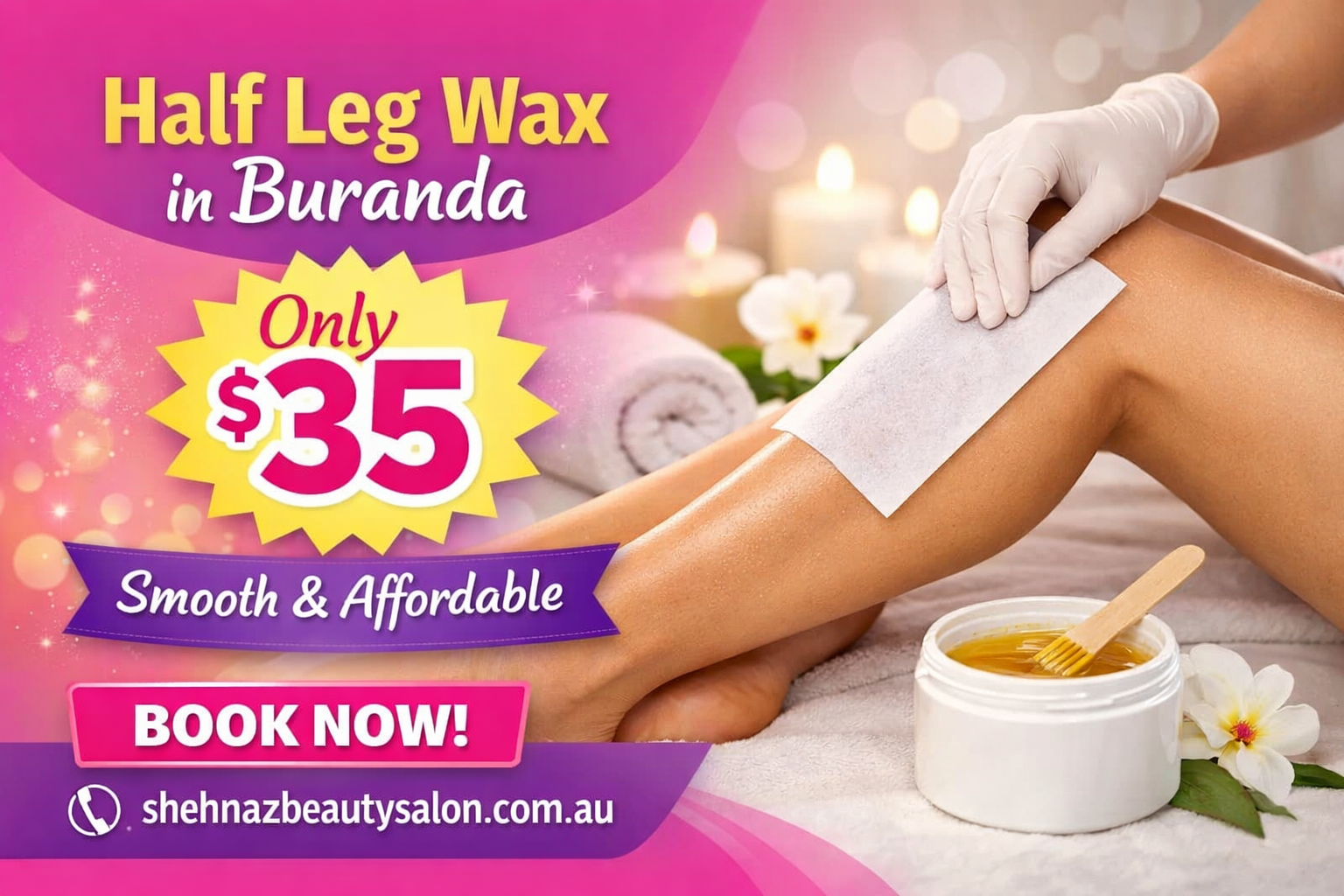 Half Leg Wax in Buranda