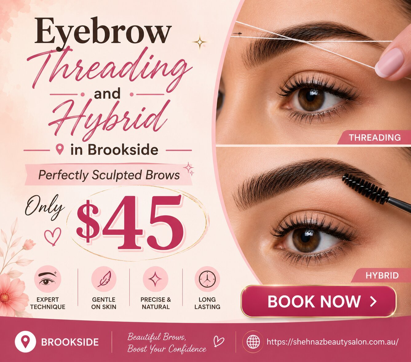 Eyebrow Threading and Hybrid in Brookside
