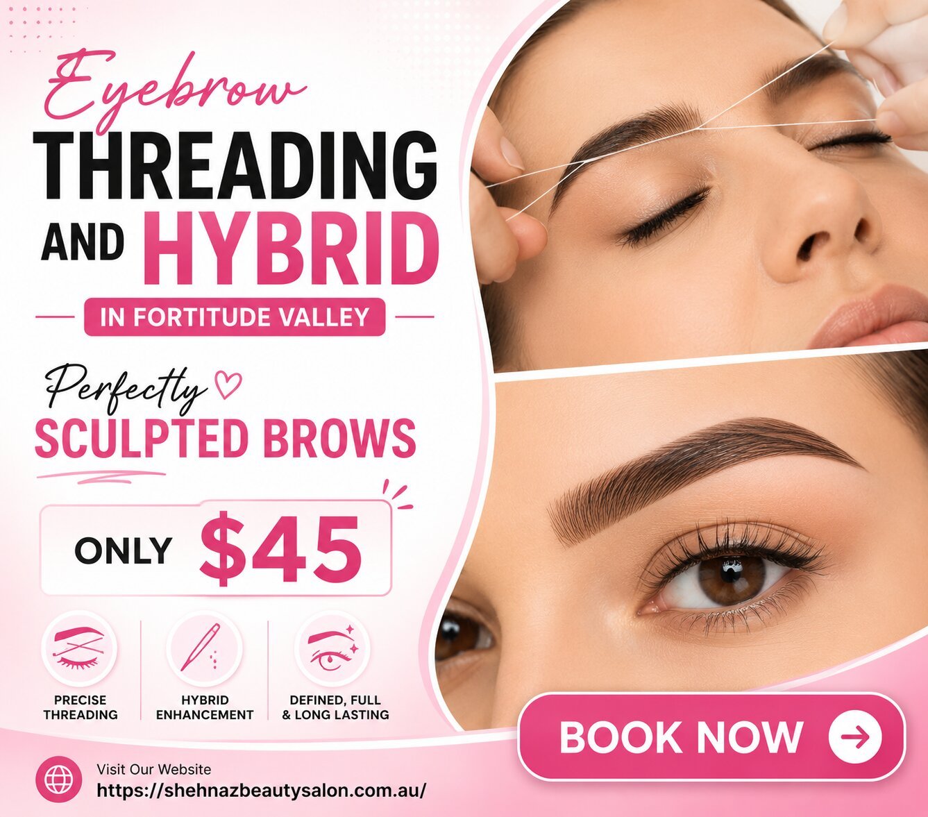 Eyebrow Threading and Hybrid in Fortitude Valley