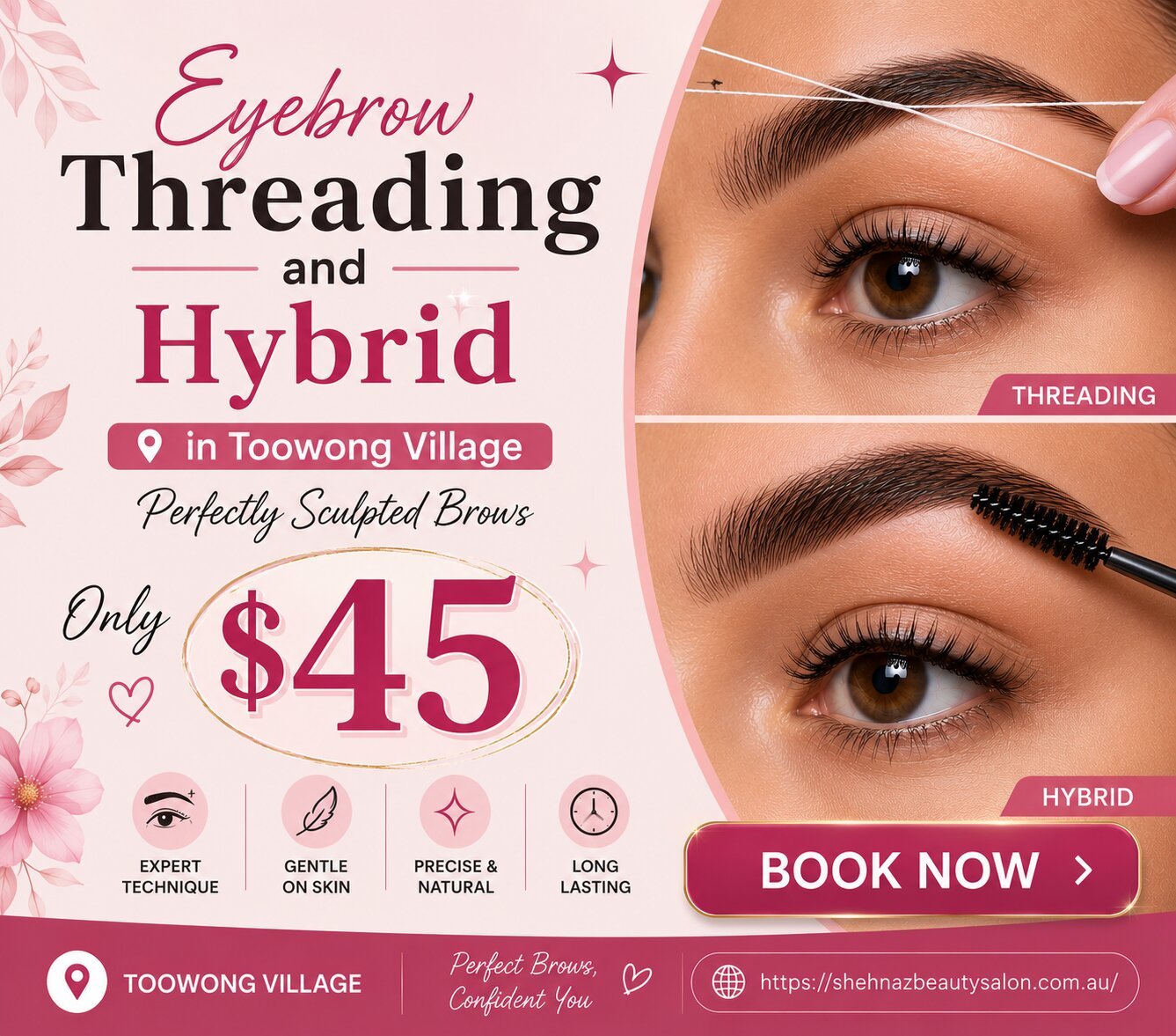 Eyebrow Threading and Hybrid in Toowong Village