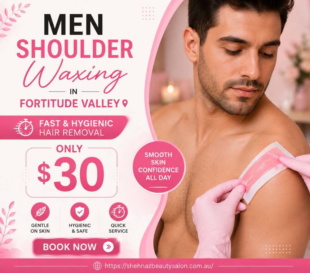 Men Shoulder Waxing in Fortitude Valley