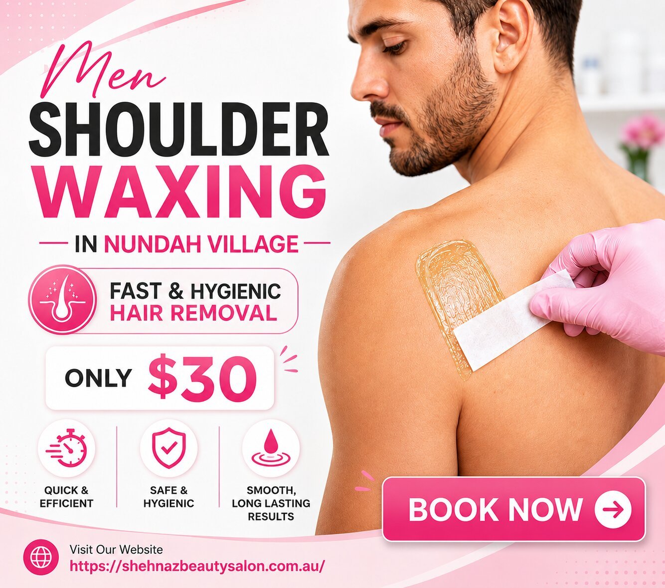 Men Shoulder Waxing in Nundah Village
