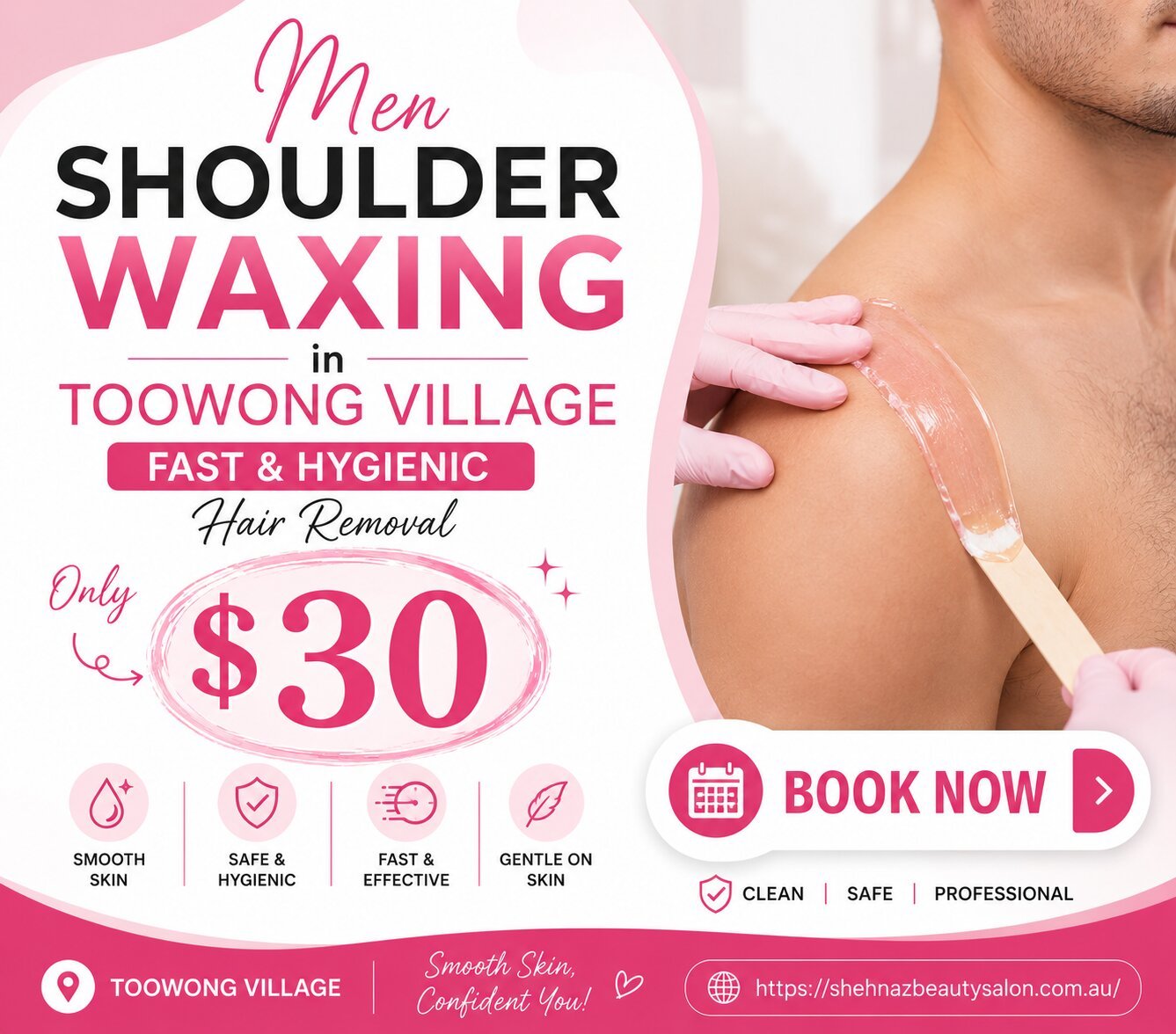 Men Shoulder Waxing in Toowong Village